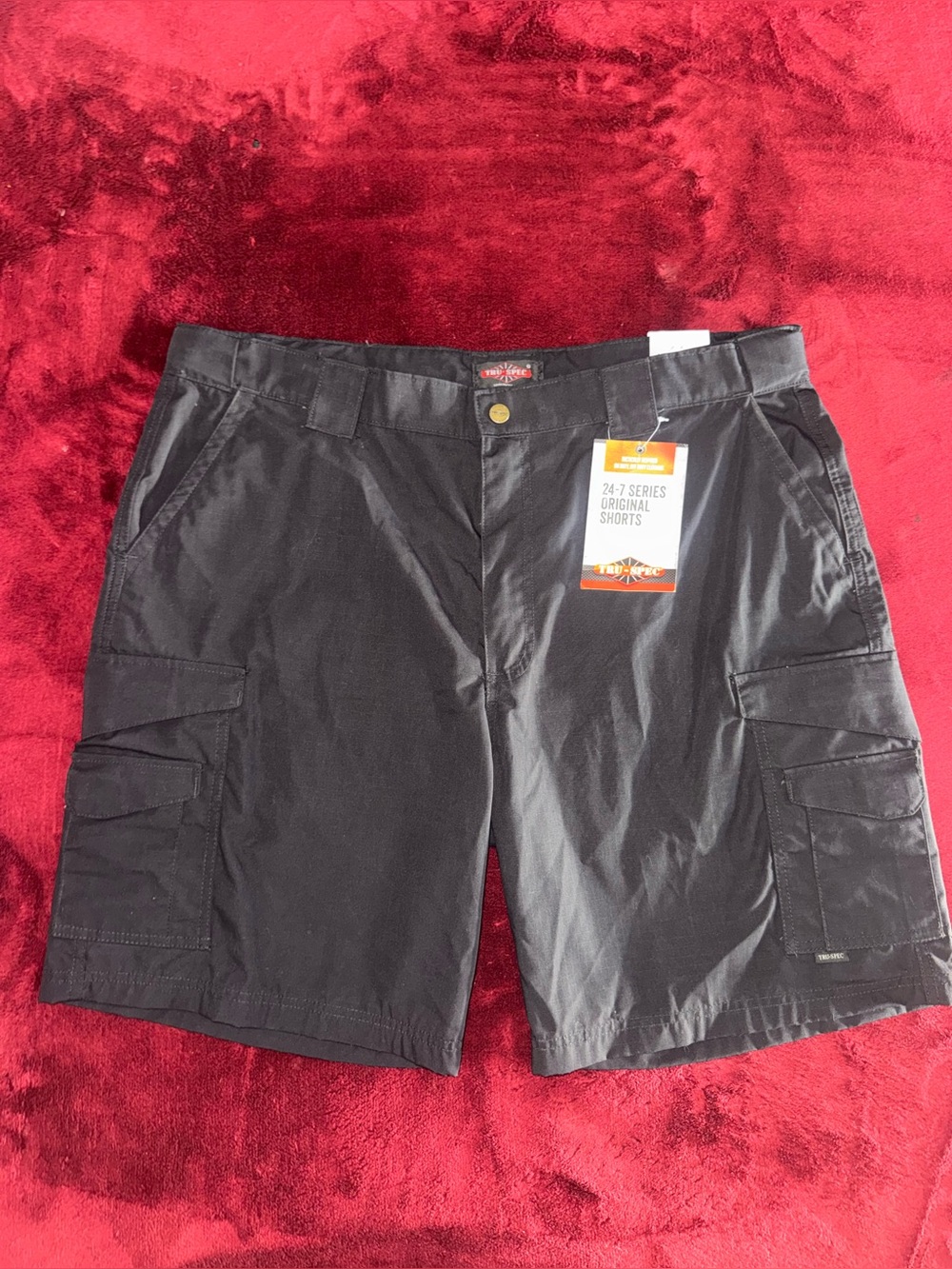 Tru-Spec Men’s Black 9” Work Shorts Size 42